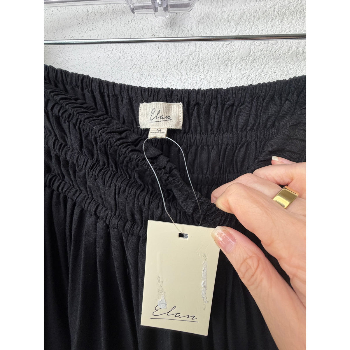 NWT Elan Black Convertible Dress Maxi Skirt Women M