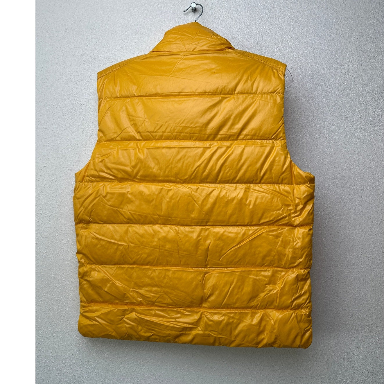 Moncler 1952 Park Down Puffer Vest Yellow Men Size 3 Zip Front