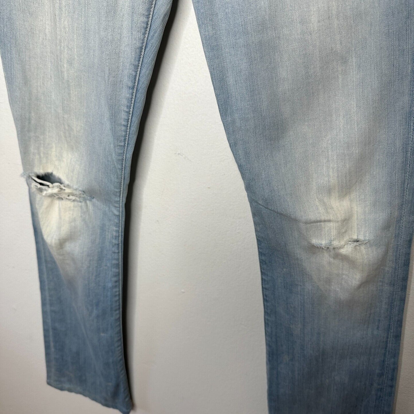 Hudson Double Button Light Blue Wash Jeans Low-Rise Boot Cut Flap Pockets 26