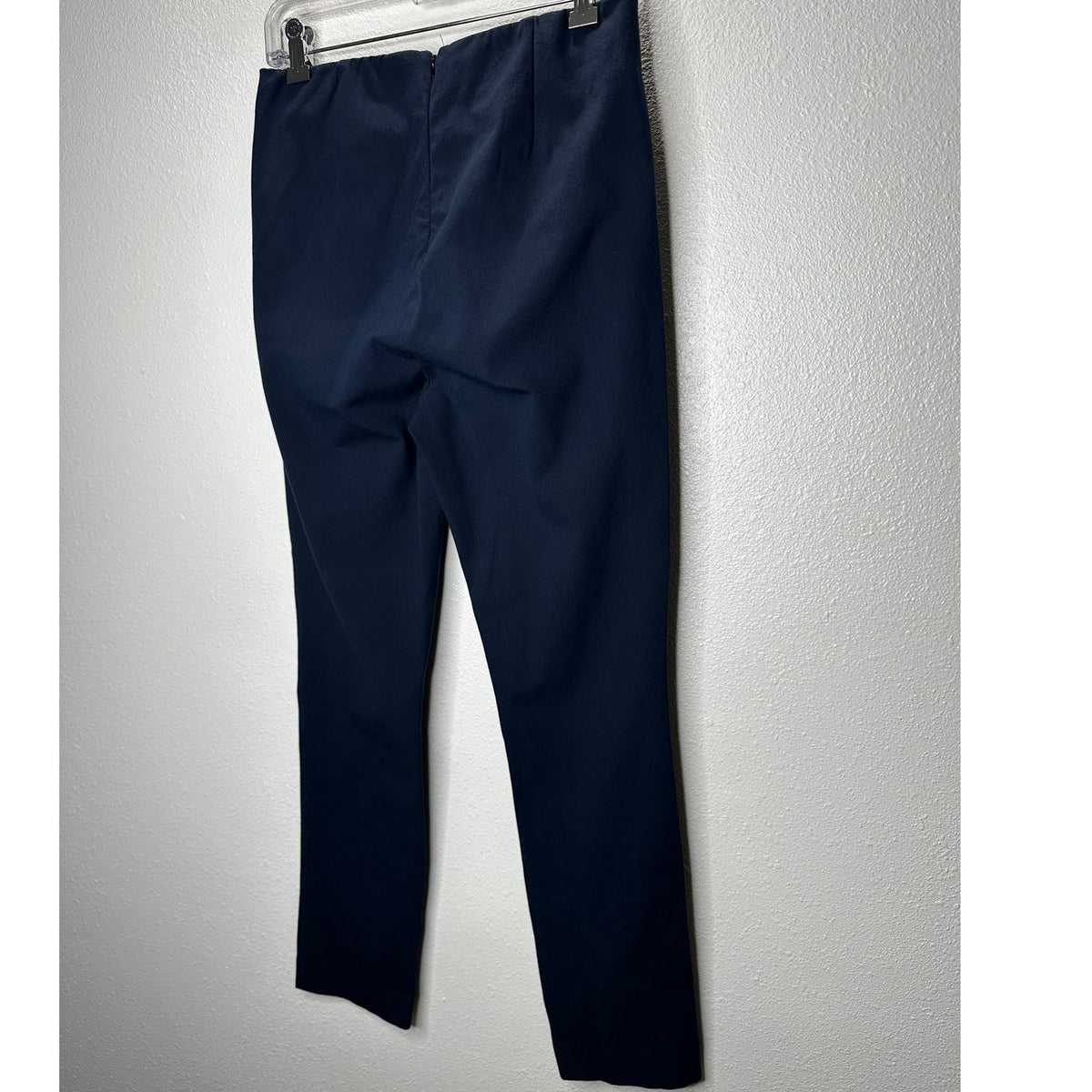 rag & bone Navy Blue Stretch Back Zip High Waist Trouser Pants 8