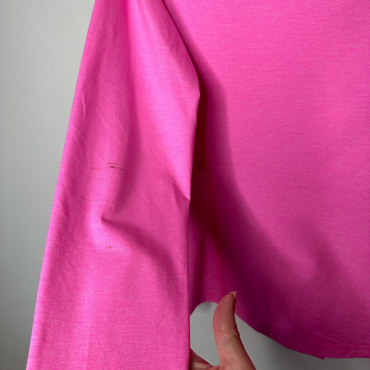 Lorna Jane Active Hot Pink Long Sleeve Zip Lightweight Fitted Stretch Jacket Med