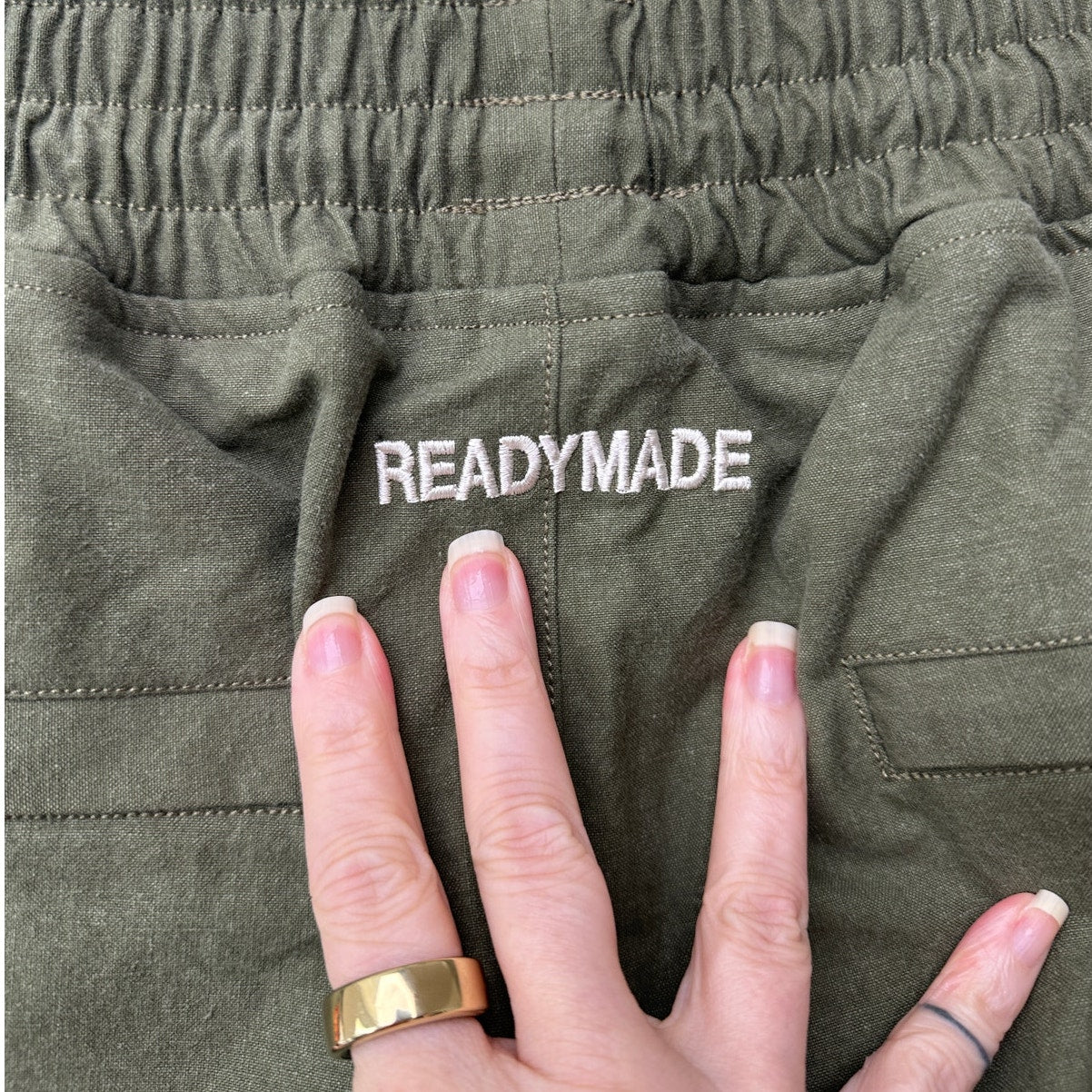 NWT RARE READYMADE x BAPE Basket Shorts Khaki Unisex US M