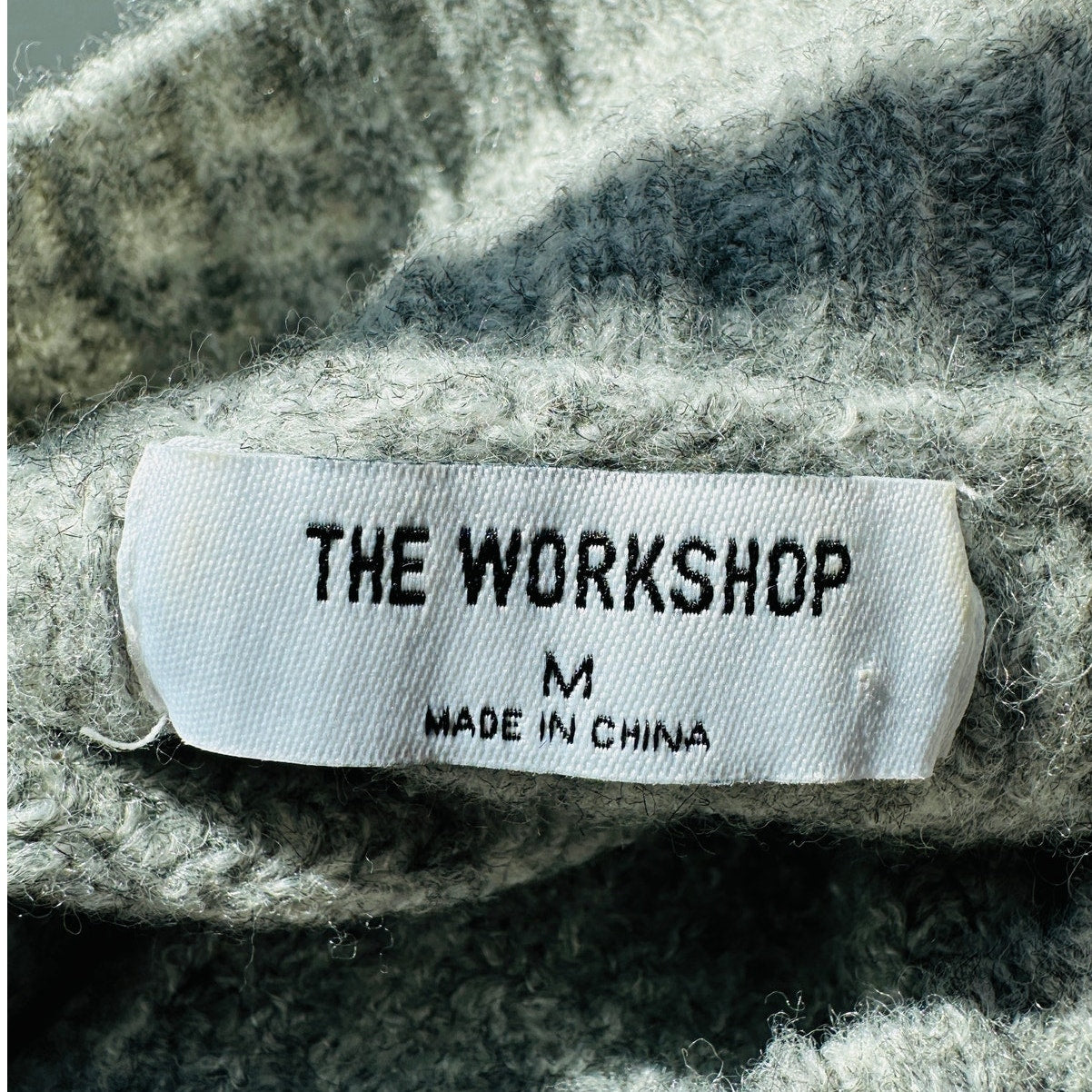 The Workshop Gray Keepin It Cozy Knit Boxy Long Sleeve Sweater M