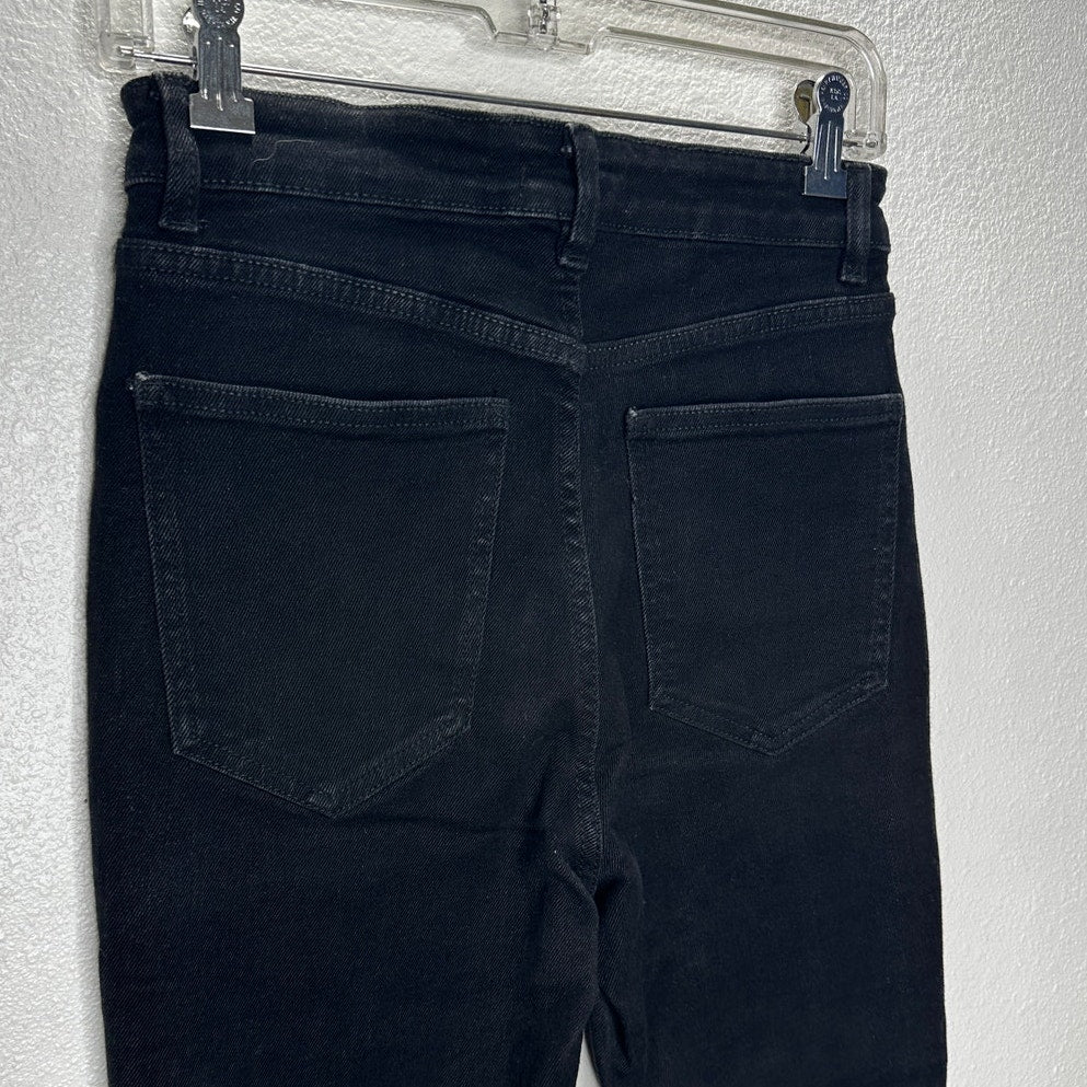 Zara Black High Waist Slim Fit 5 Pocket Jeans 6