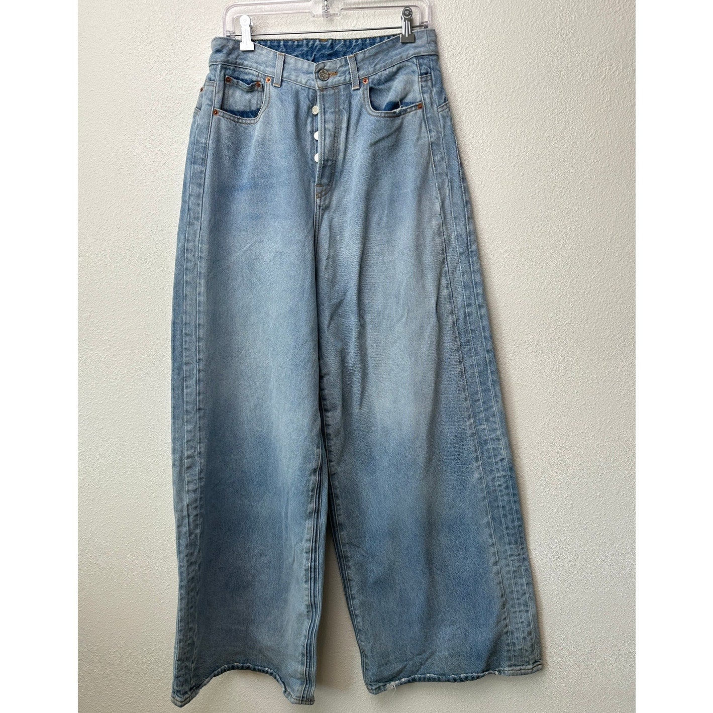 Vetements Unisex Jeans L High Waist Extra Wide Leg